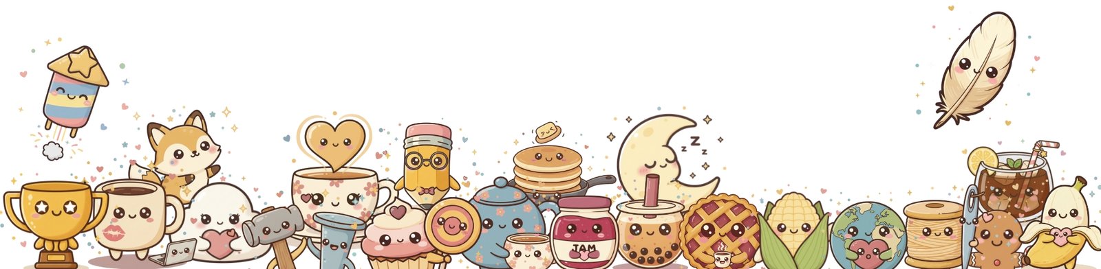 Puchi Characters Footer